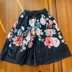 Ina Floral ball gown skirt tulle L large holiday i:na EUC